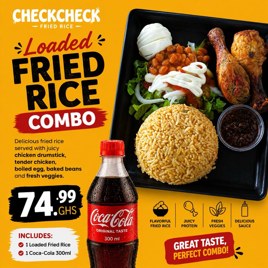 CheckCheck Loaded Fried Rice Combo