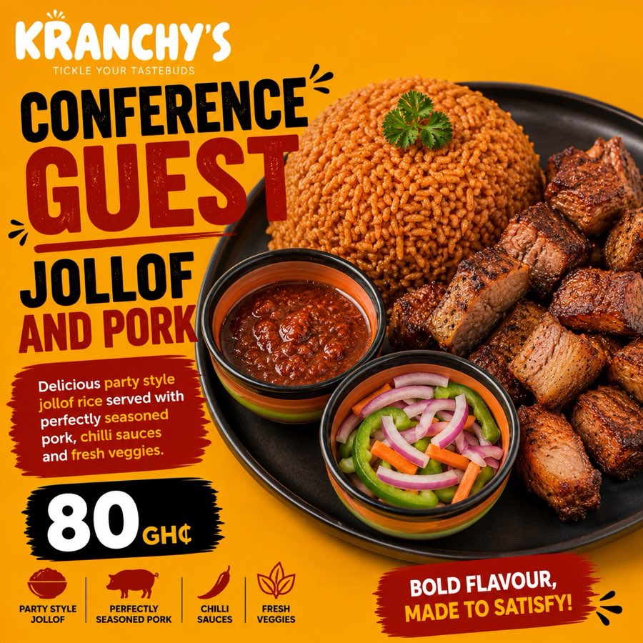 Conference Guest — Jollof & Pork